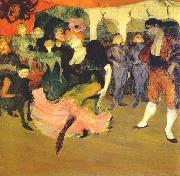 Henri de toulouse-lautrec Marcelle Lender on stage oil painting artist